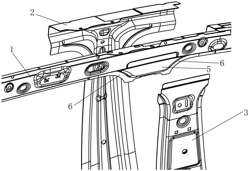 A b-pillar upper end joint structure