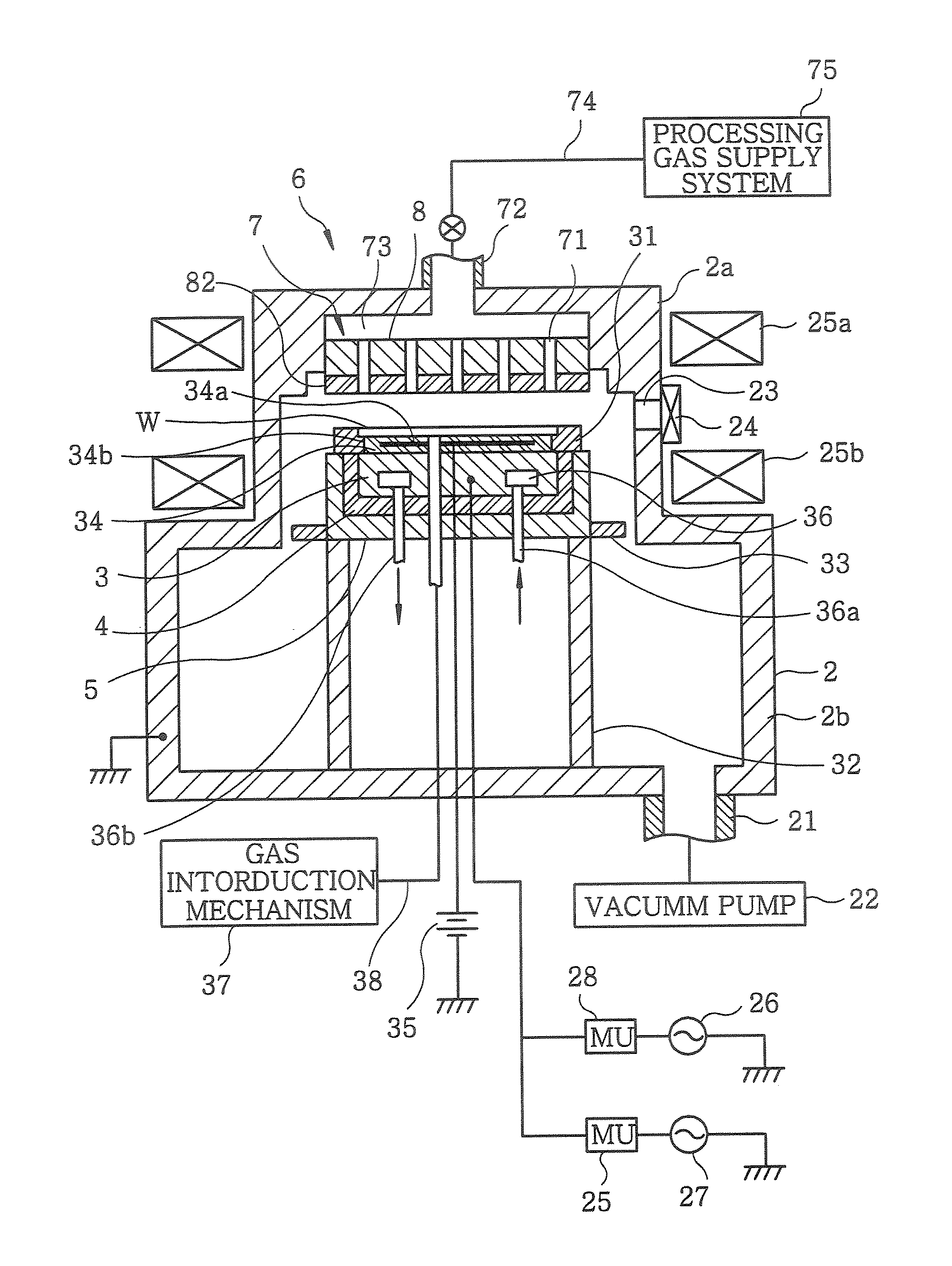 Electrode for generating plasma and plasma processing apparatus using same