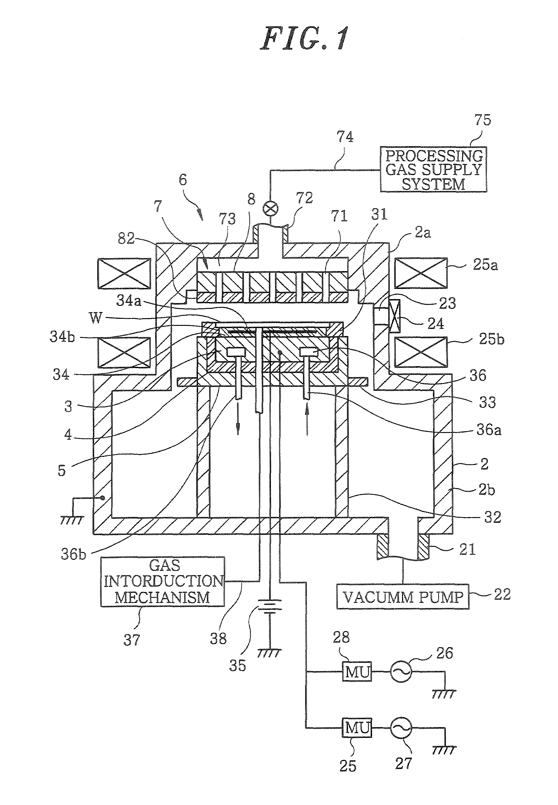 Electrode for generating plasma and plasma processing apparatus using same