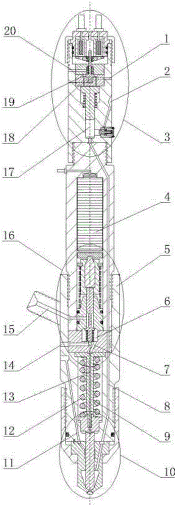 Pressurization no-leakage piezoelectric control type gas injection device