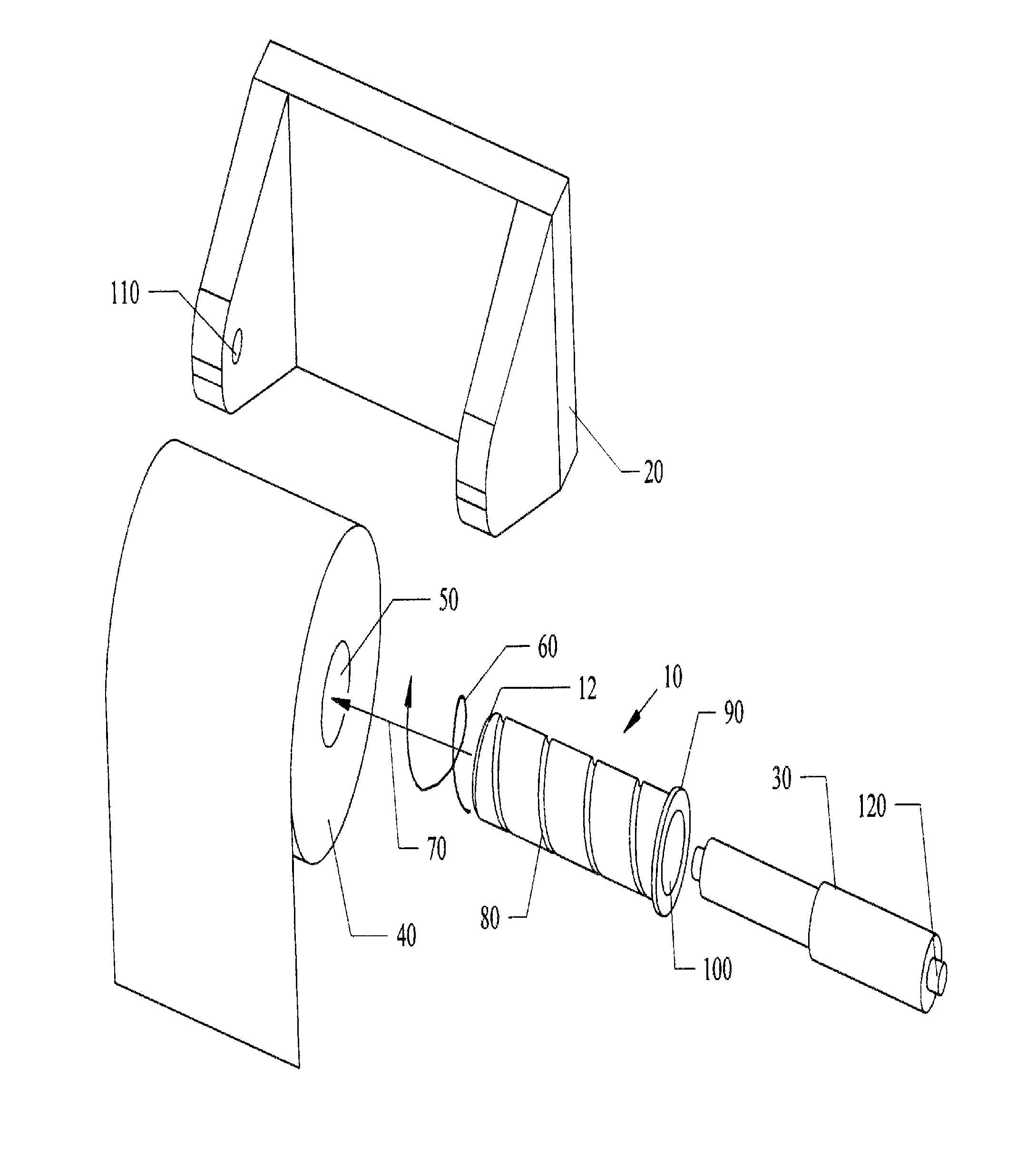 Center spreader adapter tool for toilet paper rolls and paper towel rolls that do not have inner cardboard tubes