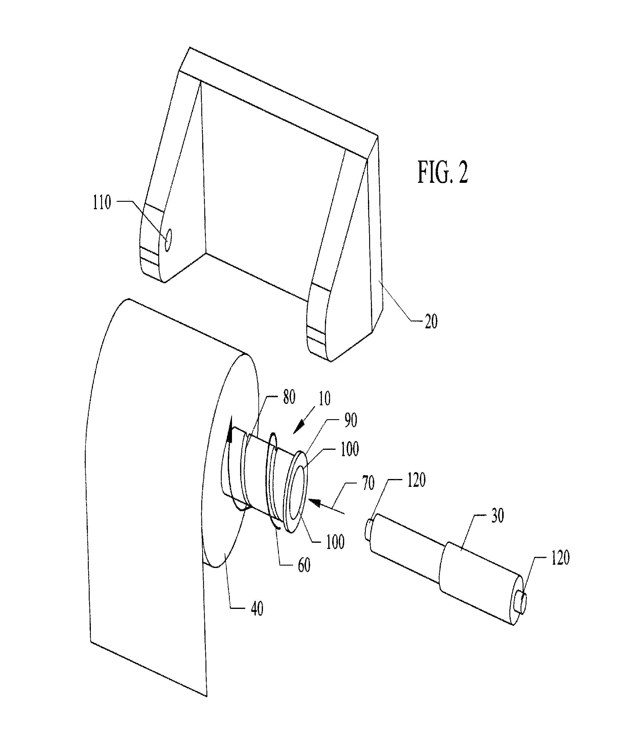 Center spreader adapter tool for toilet paper rolls and paper towel rolls that do not have inner cardboard tubes