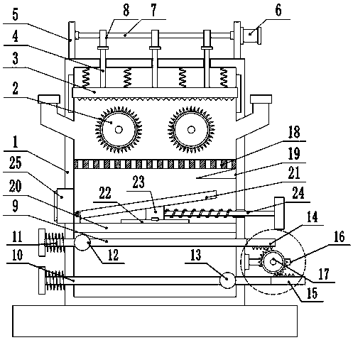 Domestic rubbish disposal device for environmental pollution control