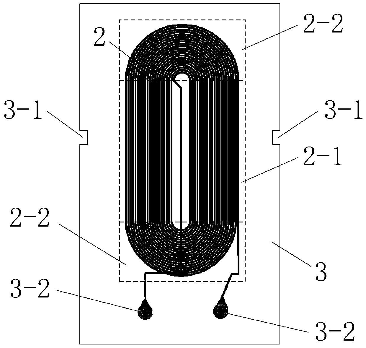 Electromagnetic ultrasonic critical refraction longitudinal wave excitation device