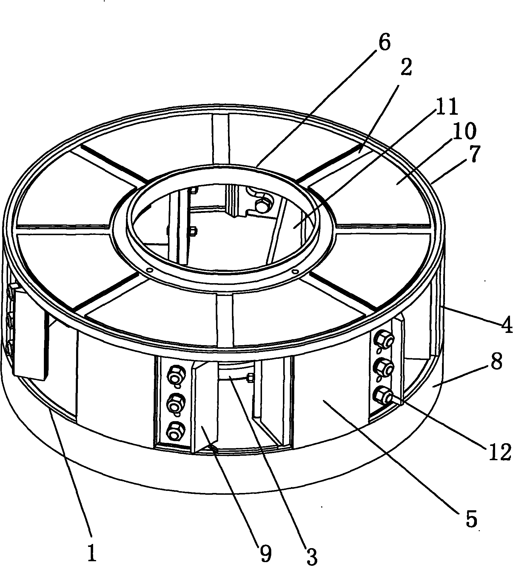 Structure type impeller breaker