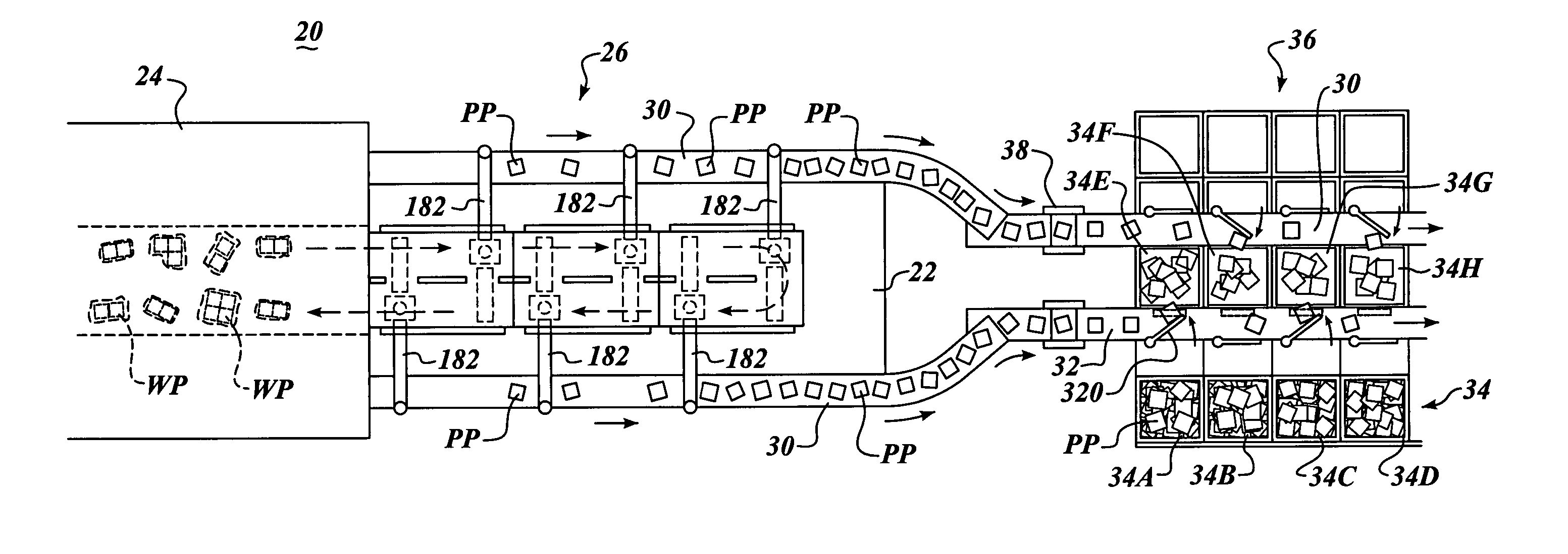 Apparatus and method for portioning and automatically off-loading portioned workpieces