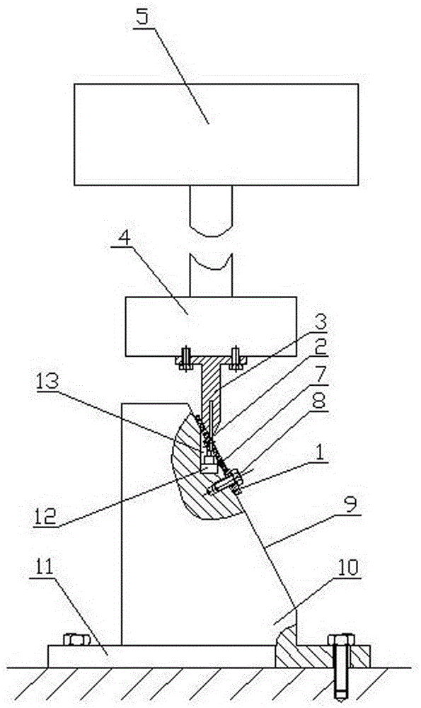 Installation device for long shaft of ventilating nozzle