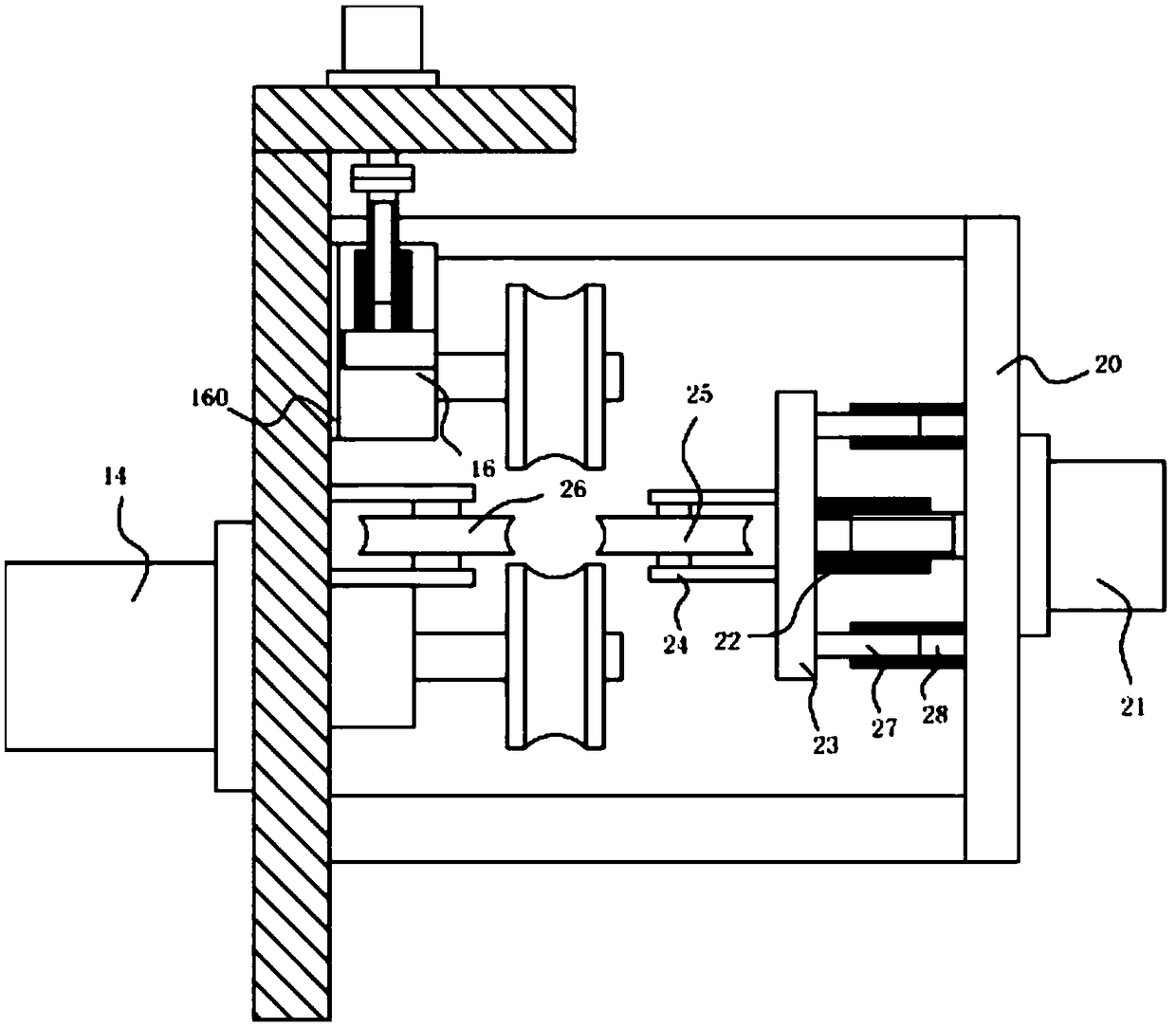 Reinforced cable cutting mechanism with guide wheels