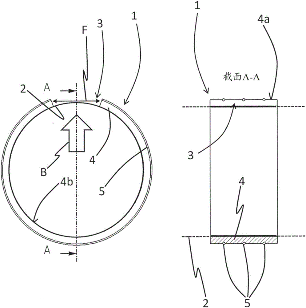 Open accessory with spring tension