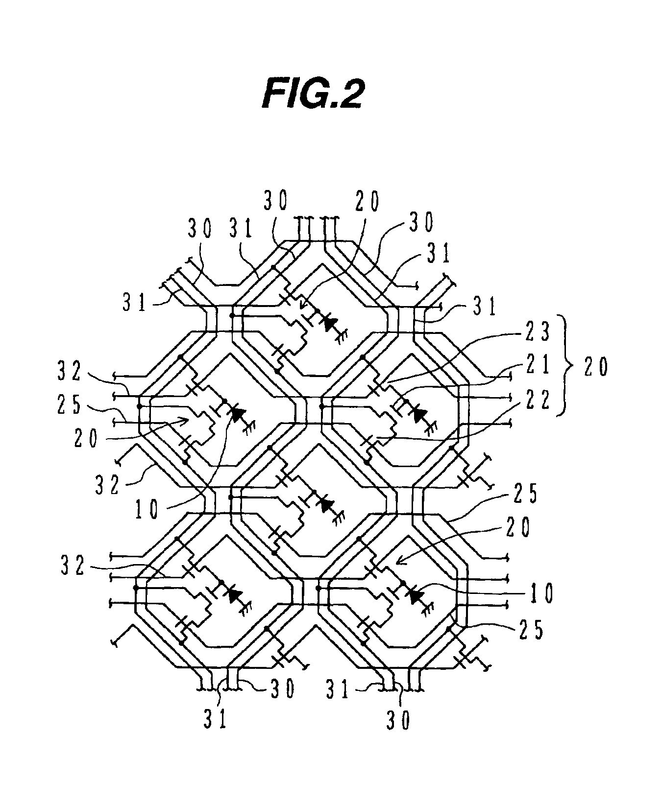 MOS type image pickup device having pixel interleaved array layout and one analog to digital conversion unit provided per each pair of adjacent photoelectric conversion columns