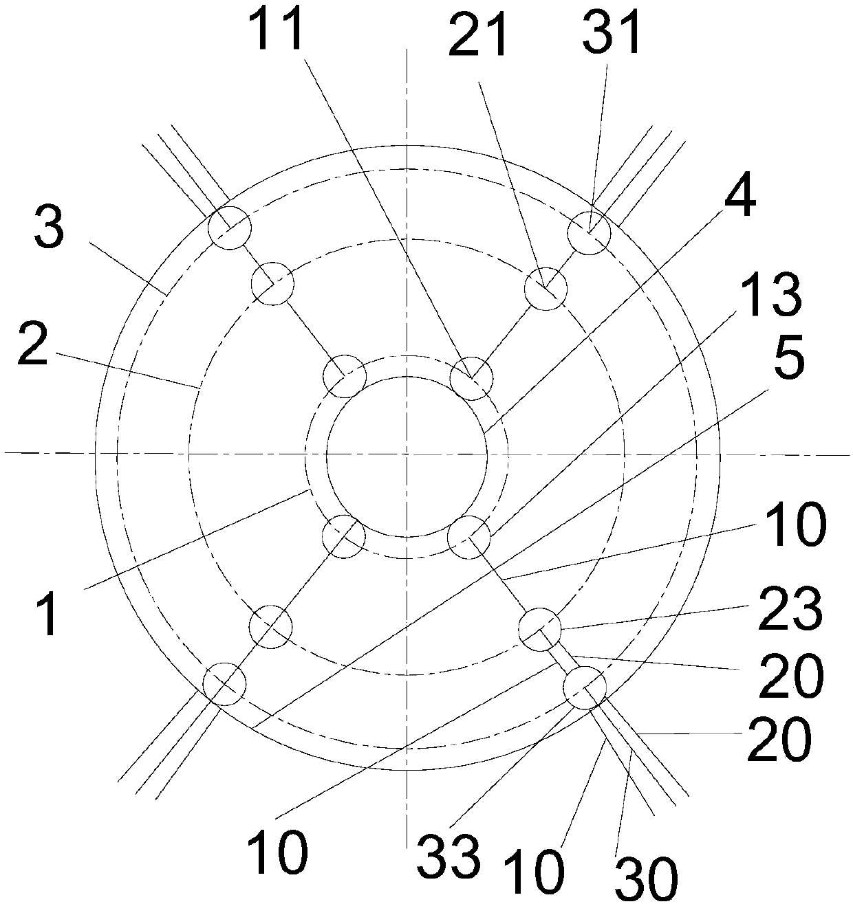 Turbulent burner secondary air on-line measuring system