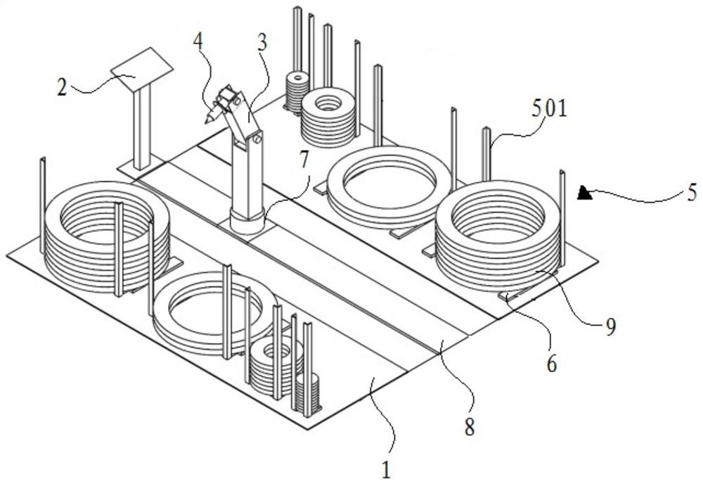 A flange coding device and method