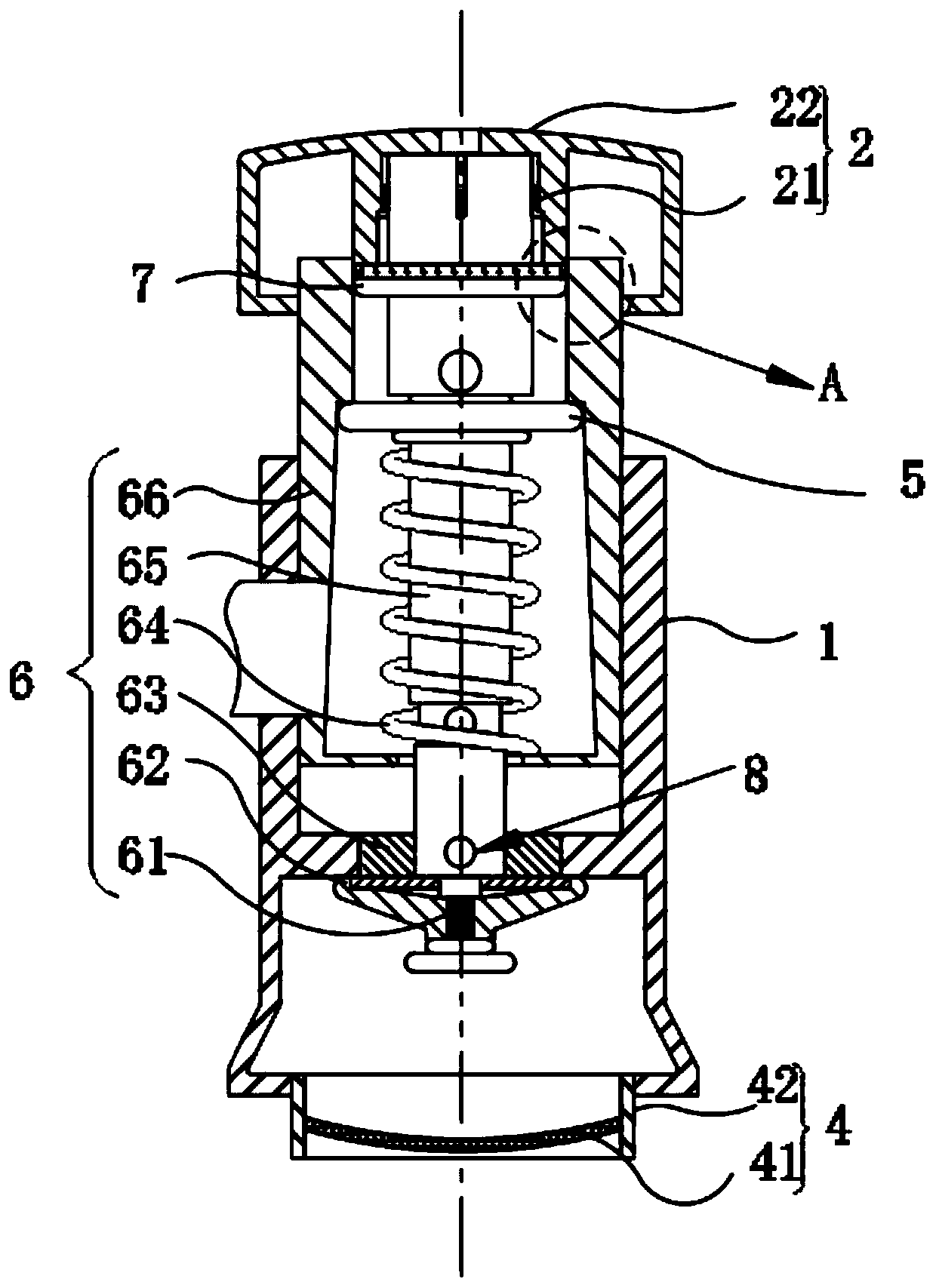 Pressing type faucet