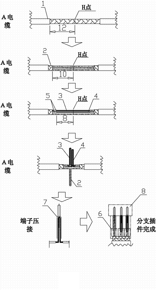 Manufacturing method of CAN bus branch batch production and after-sale restructuring method