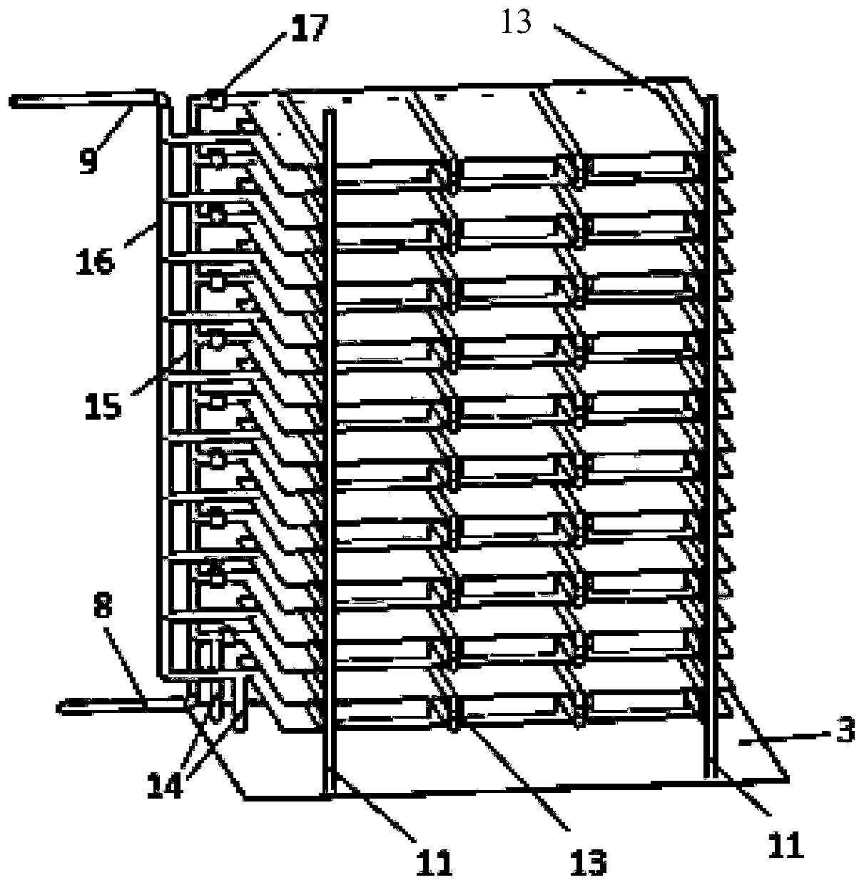 Heat dissipation cabinet of data center