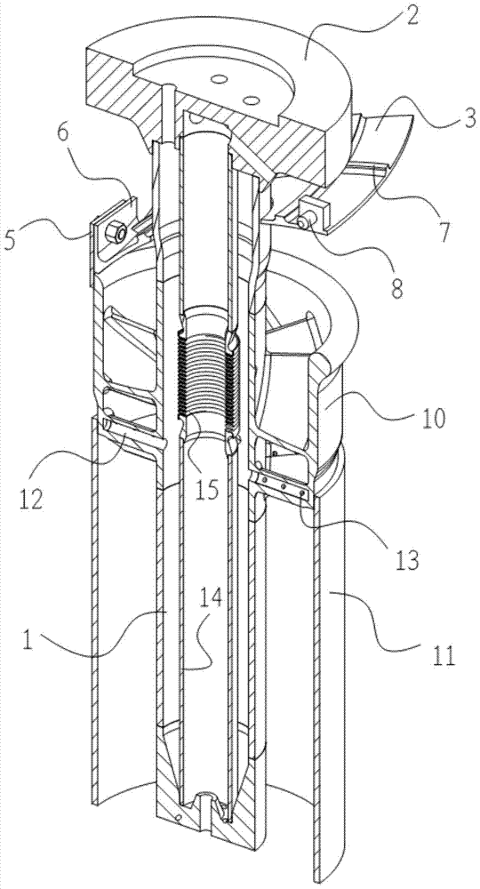 Combustion chamber premix fuel nozzle with diversion structure