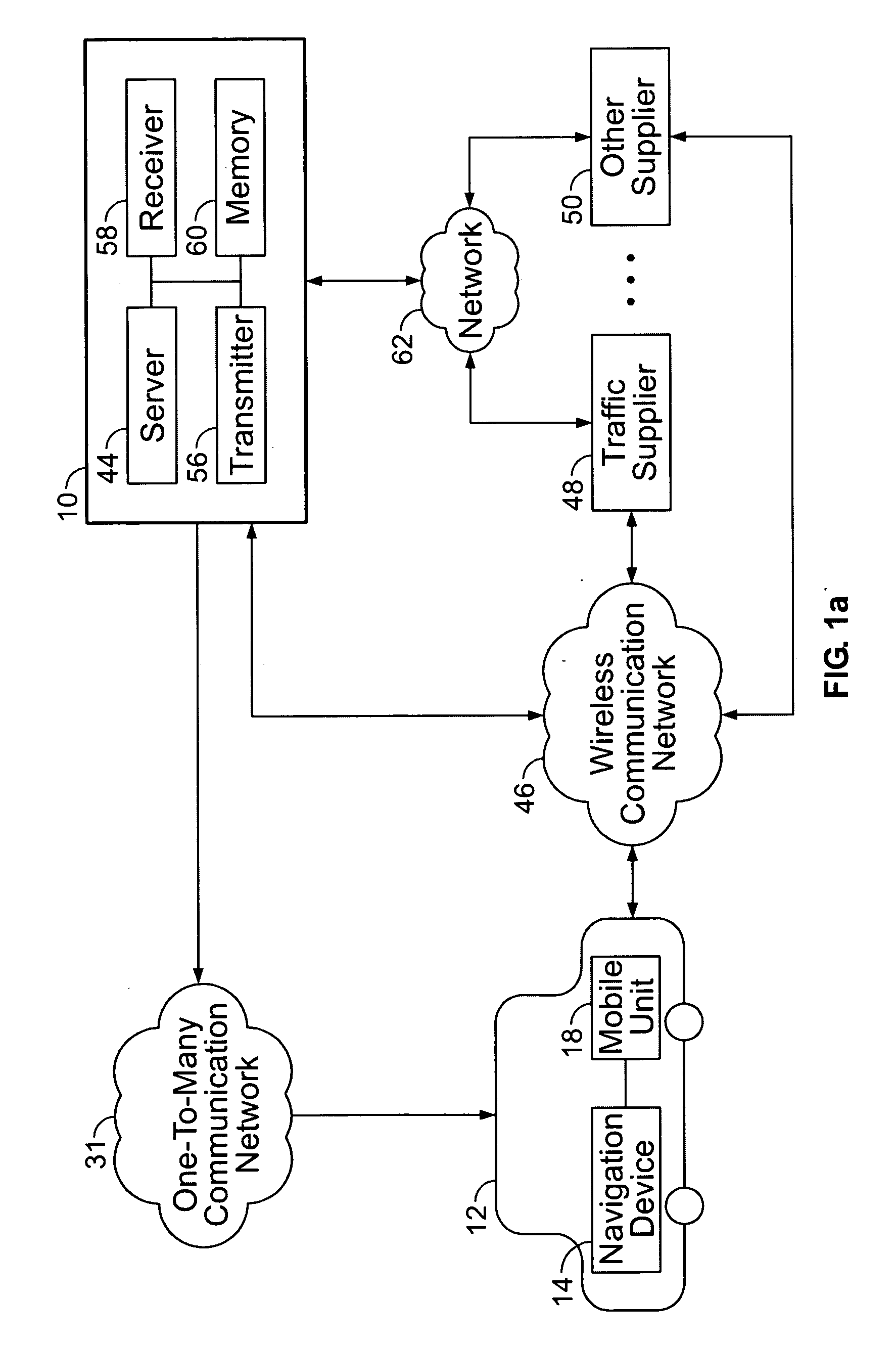 Data broadcast method for traffic information