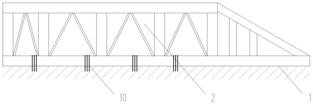 Method for transforming slope type wharf into roll-on-roll-off wharf