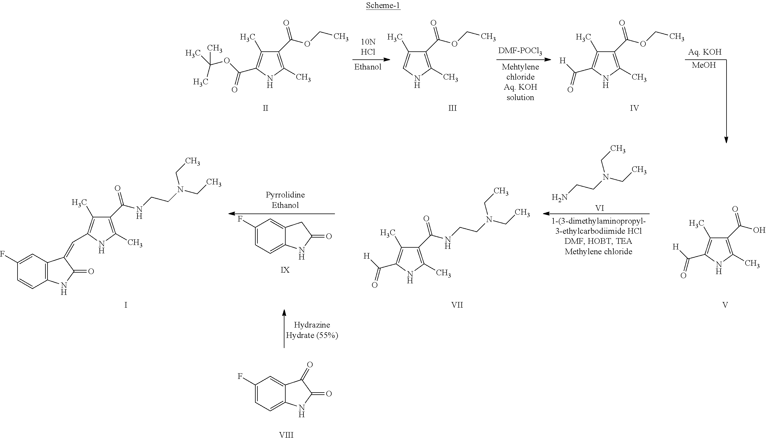 Process for the preparation of high purity sunitinib and its pharmaceutically acceptable salt