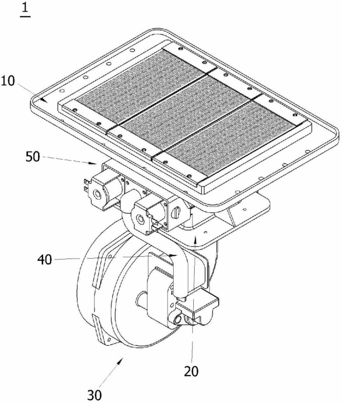 Flame hole unit structure of a gas burner