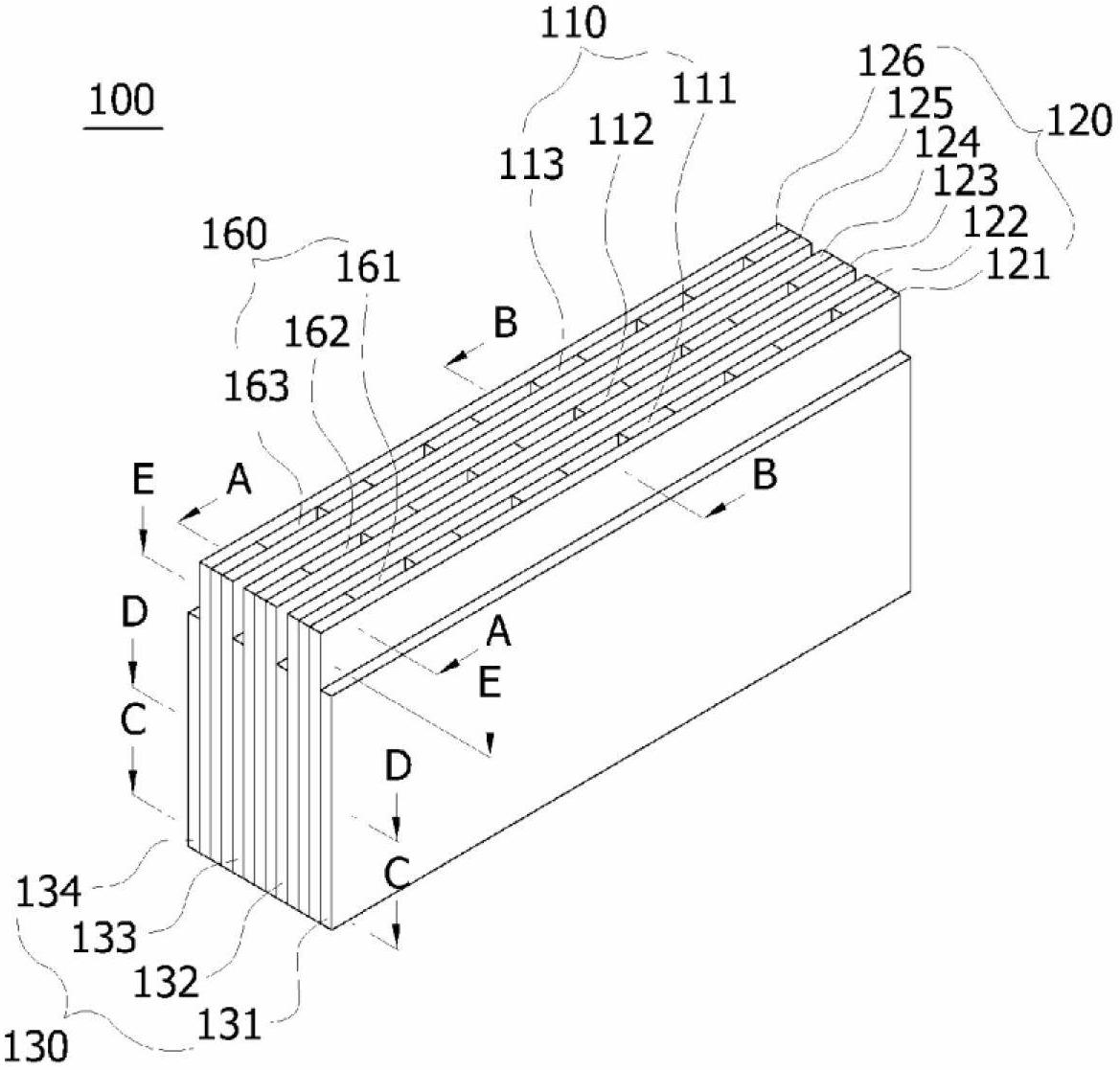 Flame hole unit structure of a gas burner