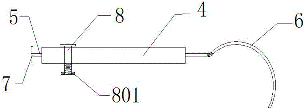 Surgical hang hook device for department of hepatobiliary surgery