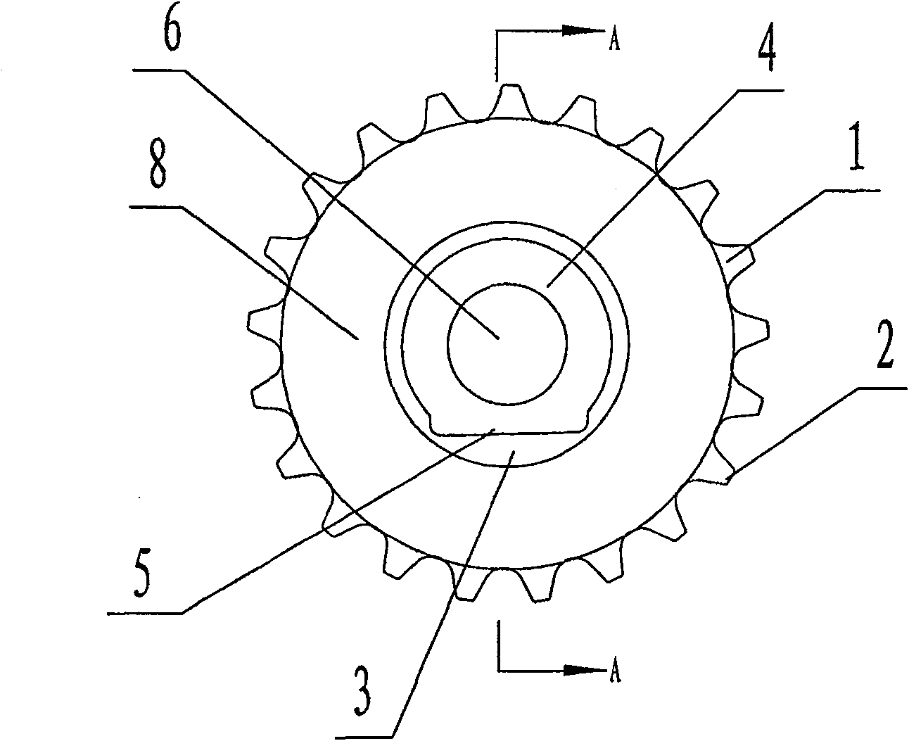 Powder metallurgy passenger car chain pulley and method for producing the same