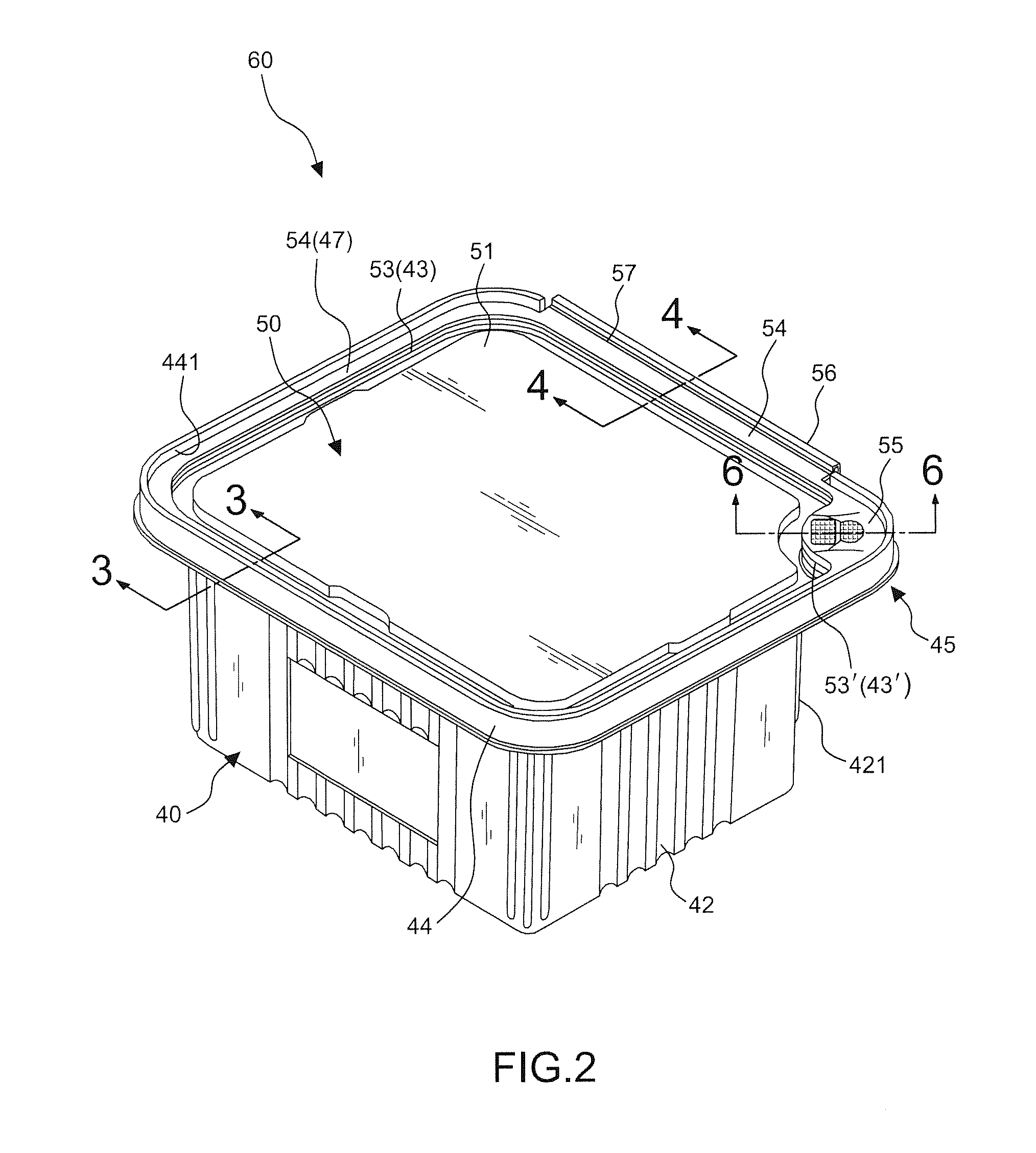 Tamper-proof and easy-open sealing type food container