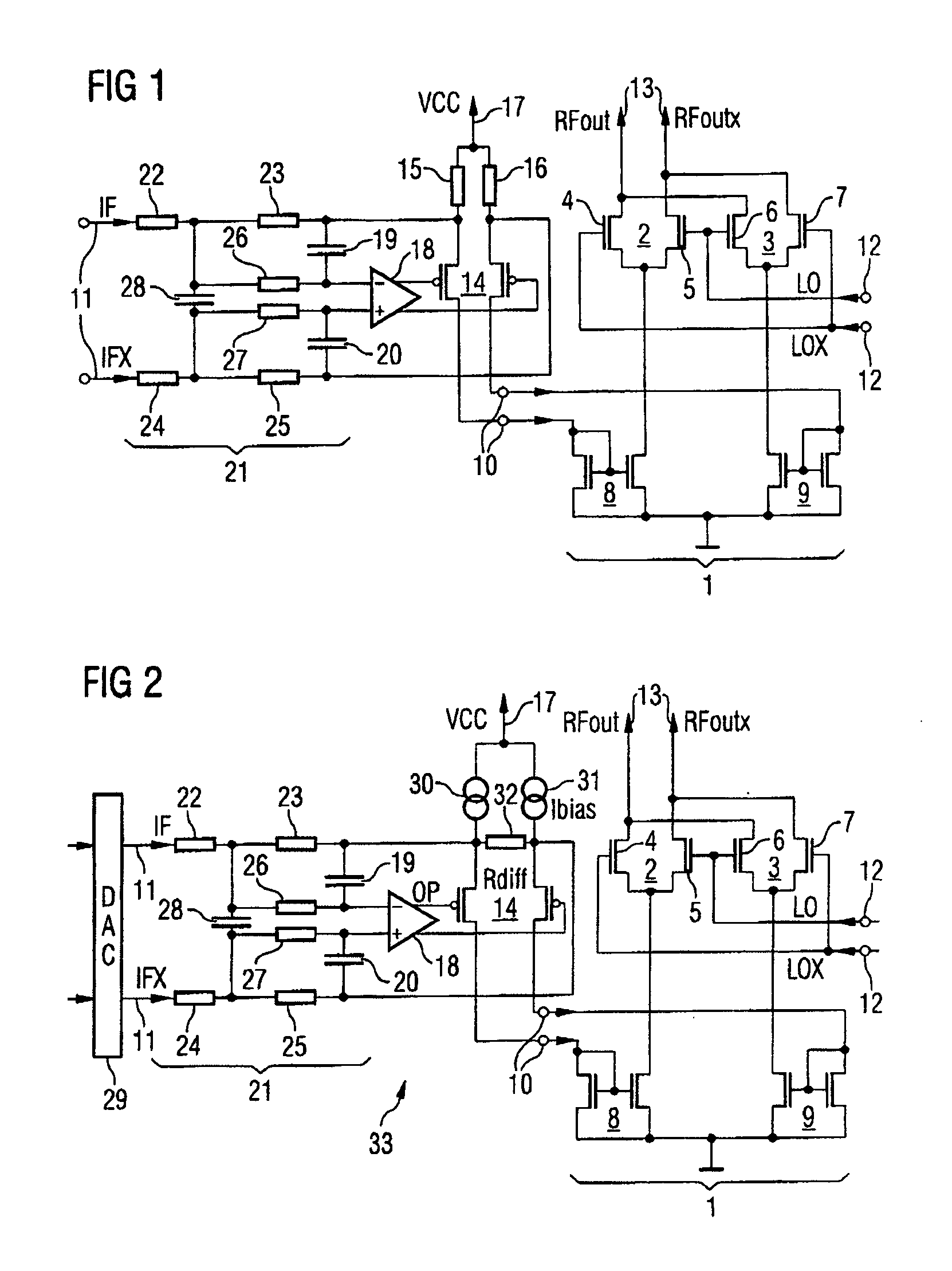 Radio-frequency mixer arrangement