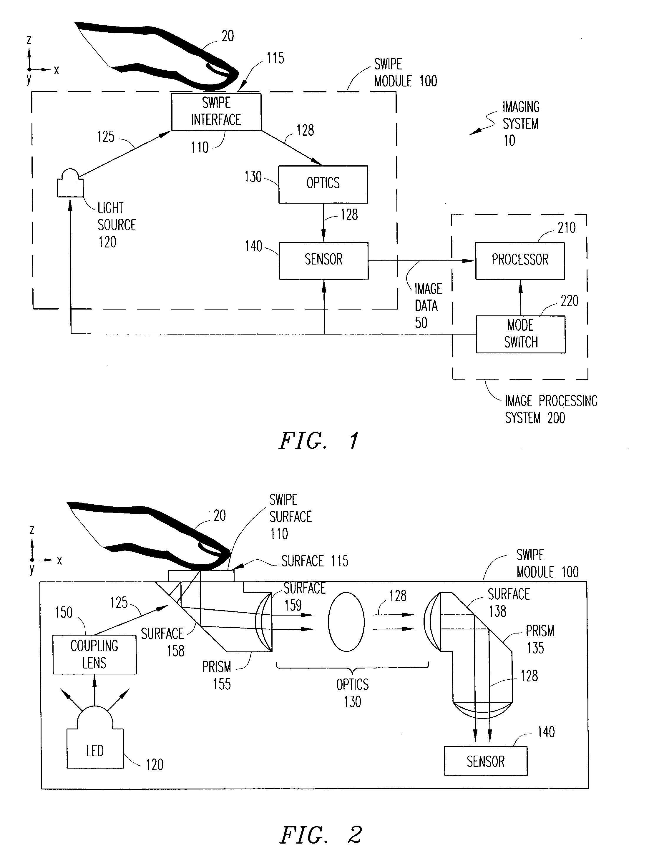 System and method for multiplexing illumination in combined finger recognition and finger navigation module