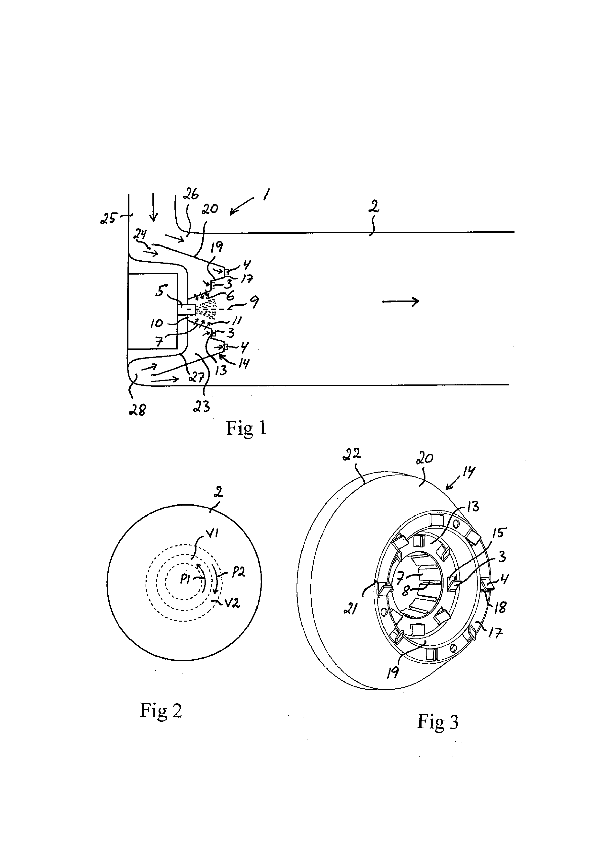 Arrangement for introducing a liquid medium into exhaust gases from a combustion engine