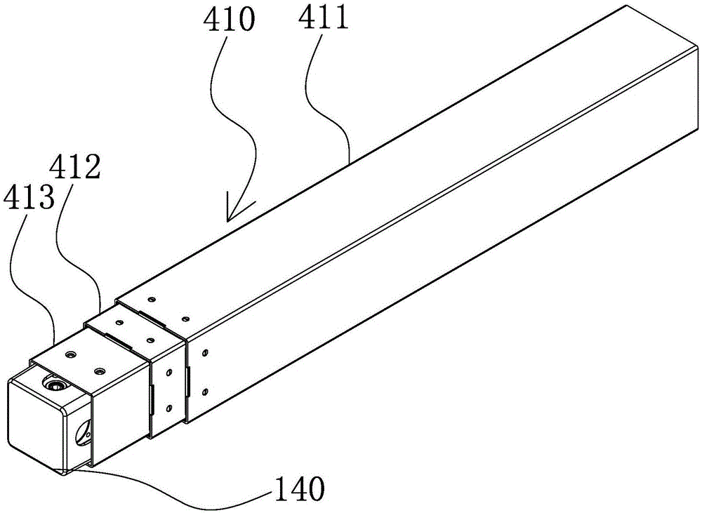 Single-motor three-tube office table capable of rising and falling