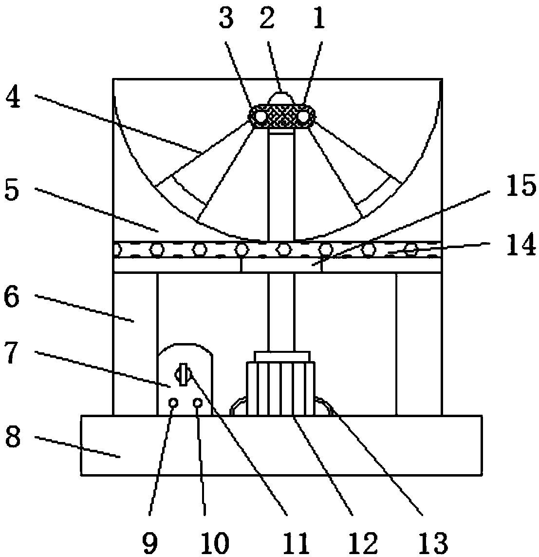 Efficient household peanut kernel stir-frying machine