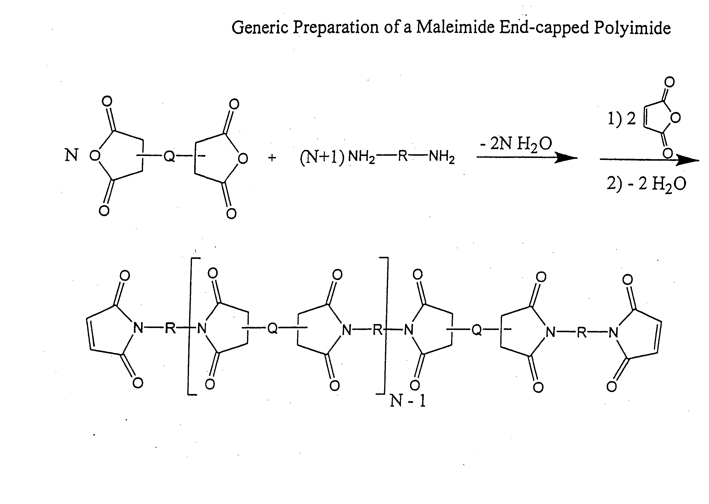 Imide-linked maleimide and polymaleimide compounds