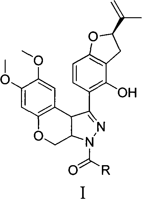 N-acylpyrazole derritol, preparation method thereof, and application thereof