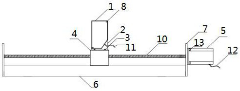 Sliding table type laser displacement sensor and sensor system comprising same