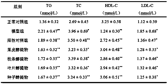 Application of euscaphis konishii hayata extract to preparation of hypolipidemic drugs