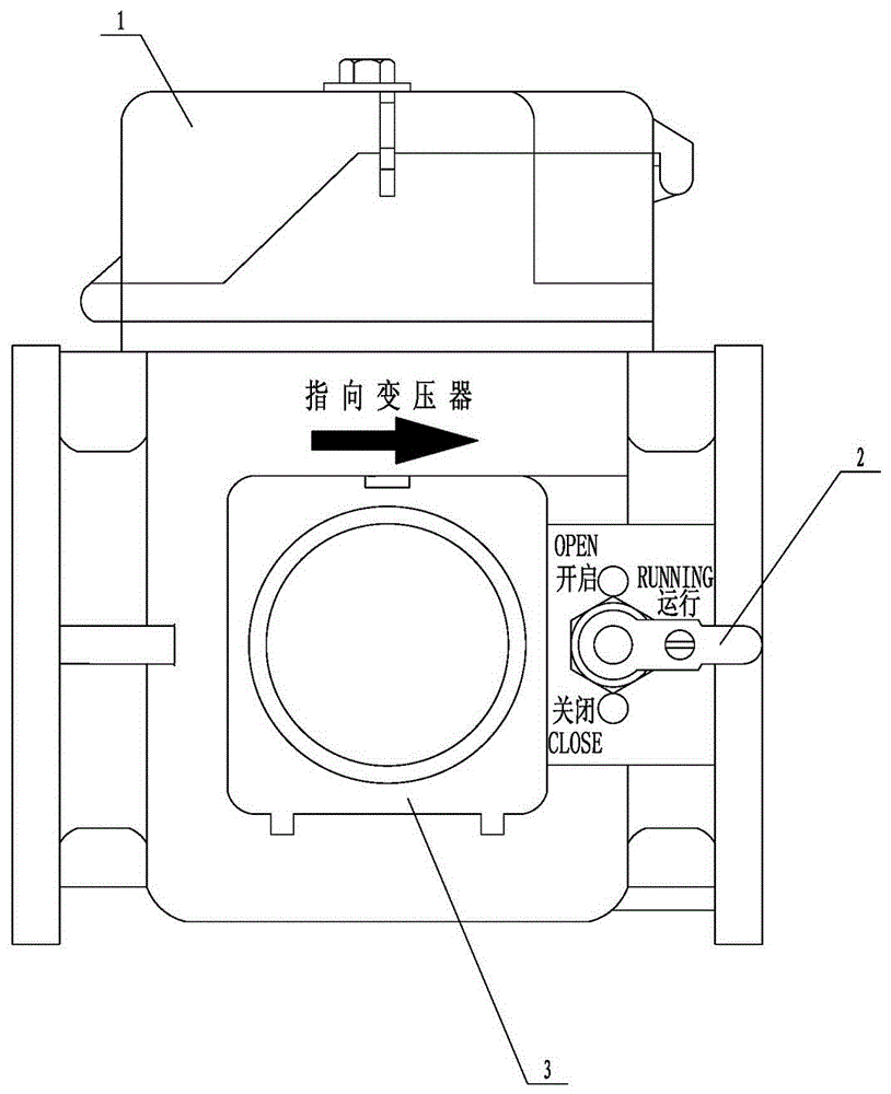 Manual electric double control baffle type one-way overspeed closing valve