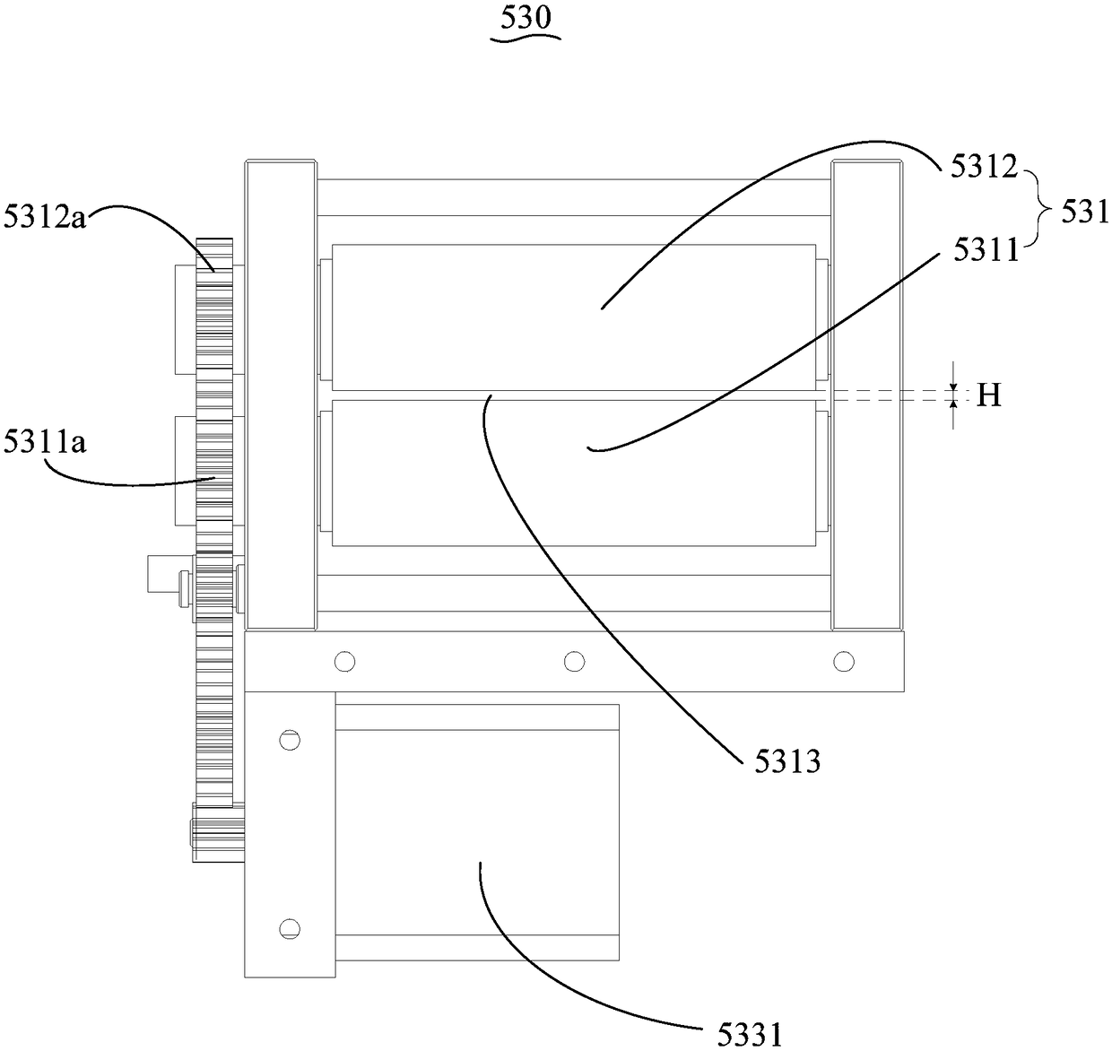 Film laminating mechanism and device and certificate making machine