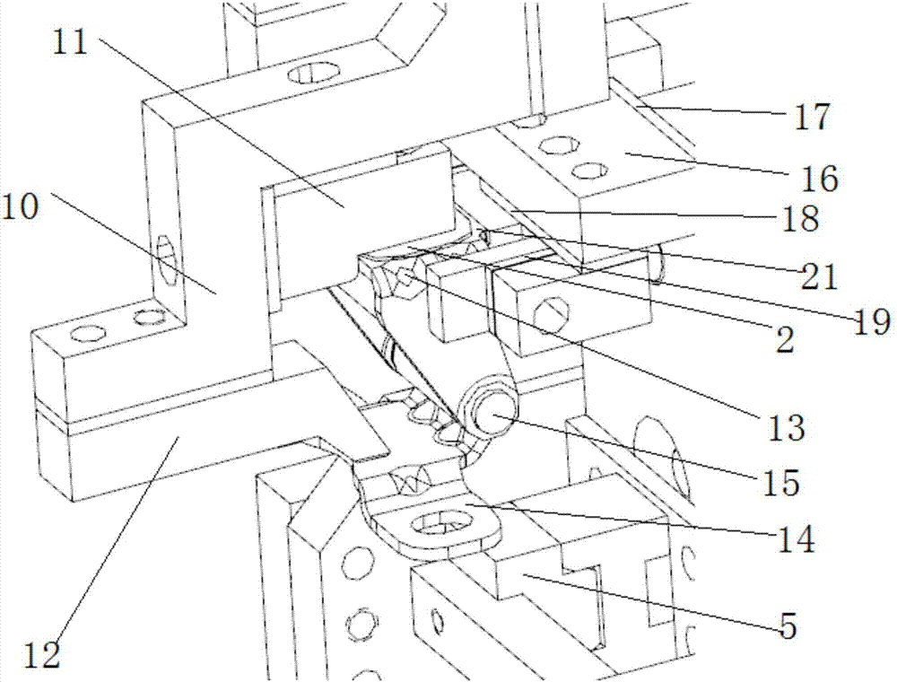 Mounting positioning device for automobile tail door hinge