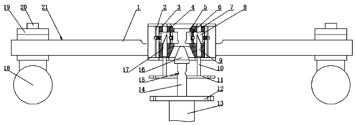 Monitor mounting structure capable of being mounted and adjusted rapidly