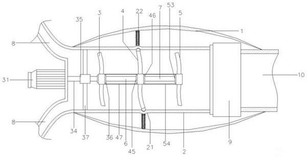 Gas compressing device special for gas power generation