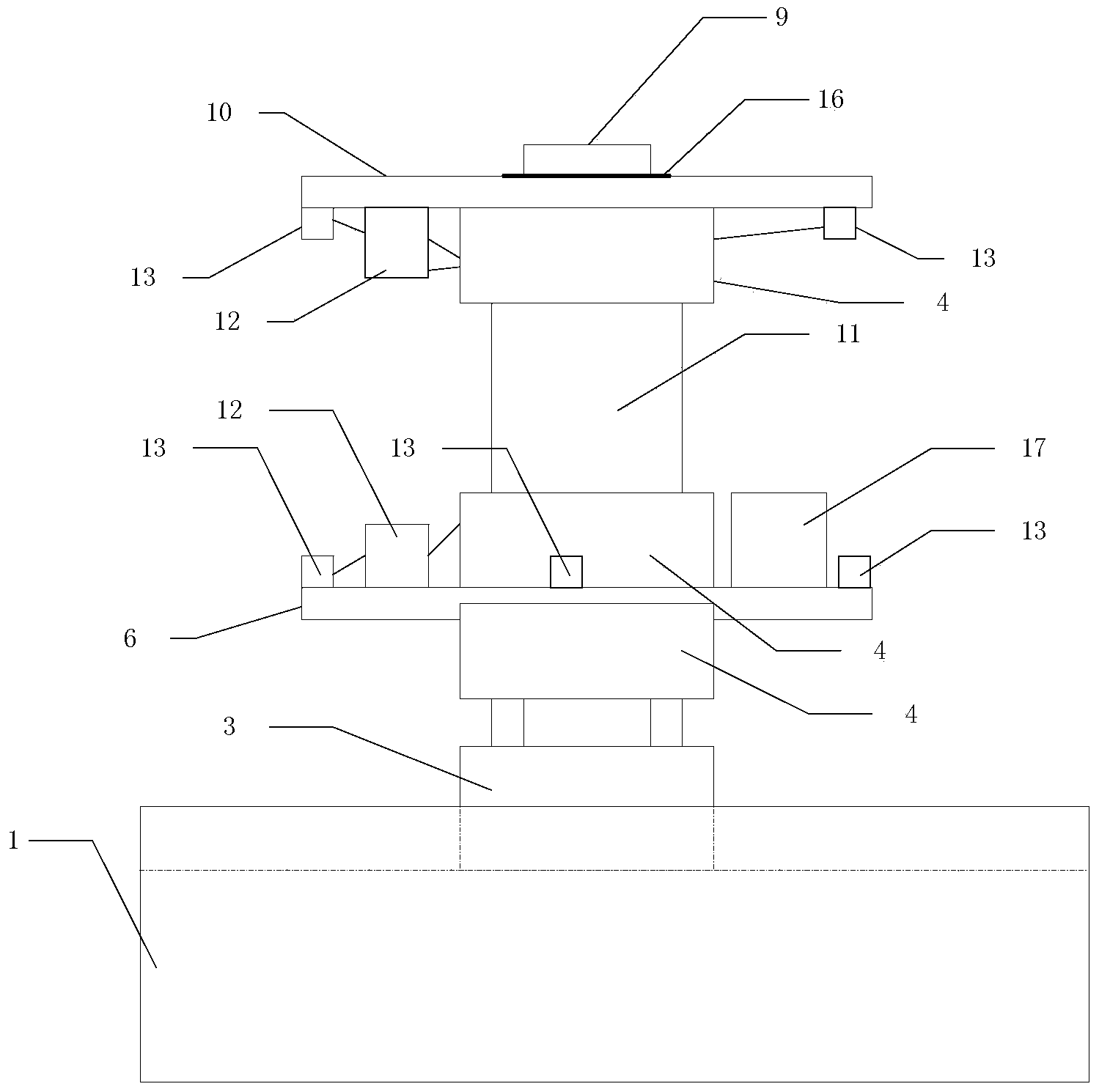 Wireless-transmission-based three-degree-of-freedom space simulator