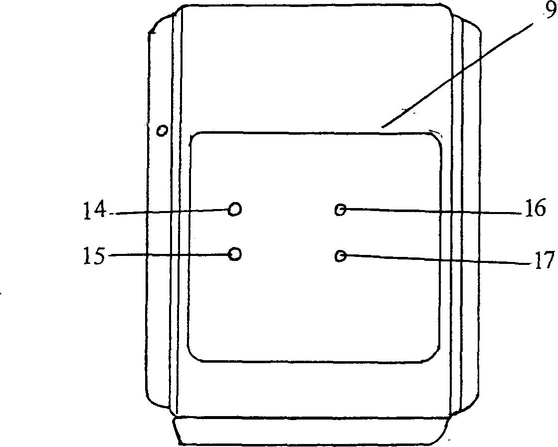 Base of semiconductor laser therapy apparatus