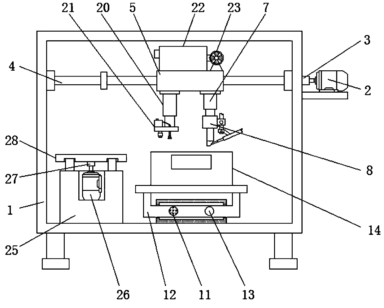 Electrical element welding device for circuit board