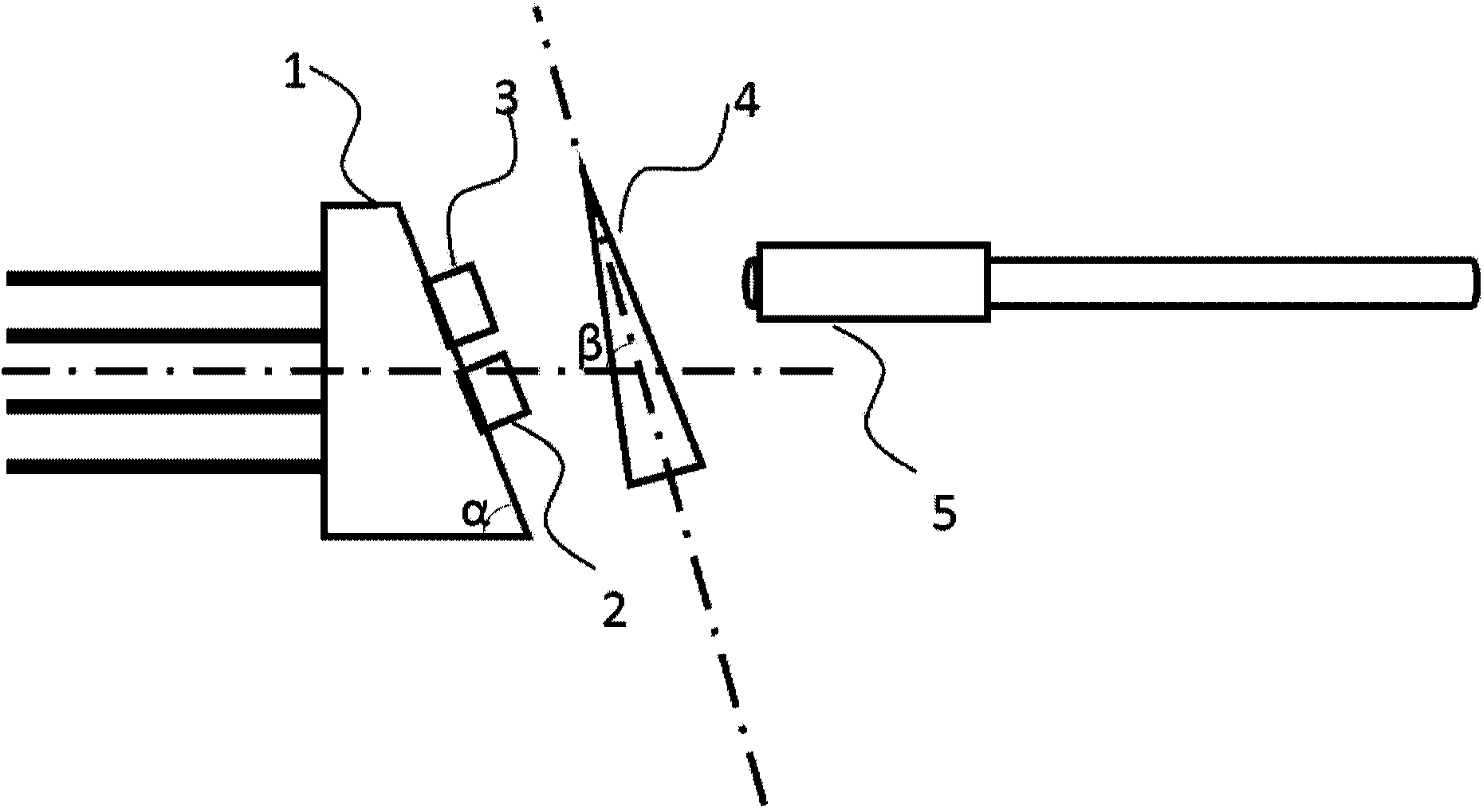 Single-fiber bi-directional light receiving and emitting device