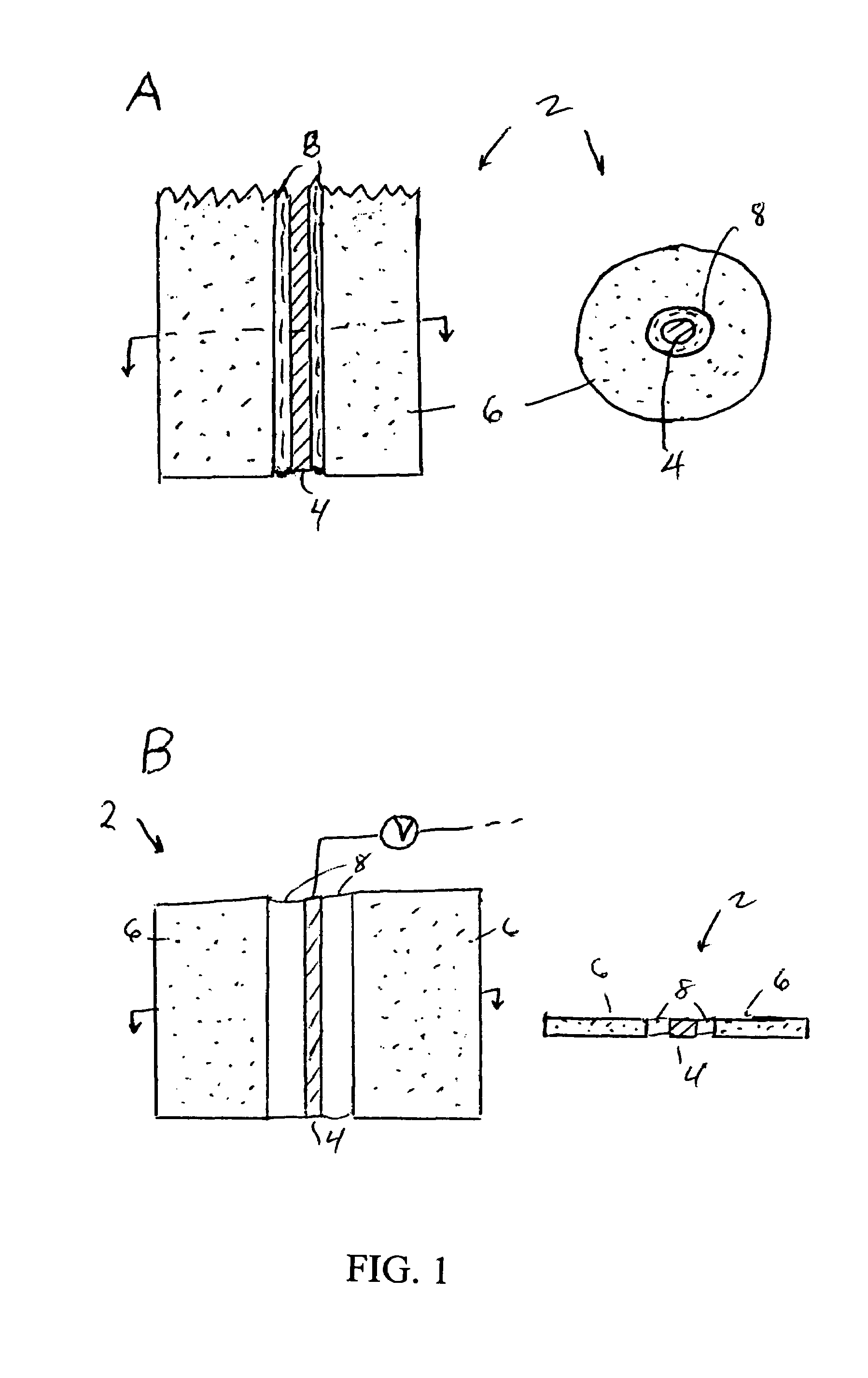 Electrochemistry using permanent magnets with electrodes embedded therein