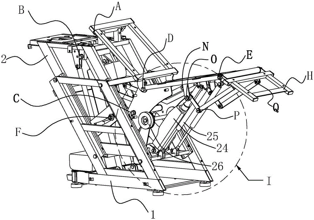 A movable adjustable bed