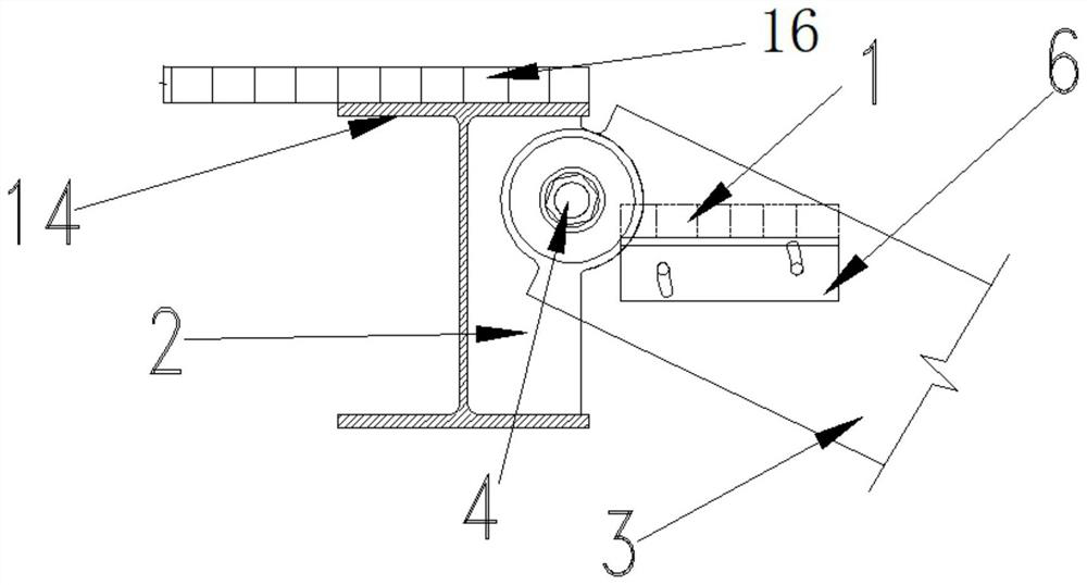 Self-adaptive stepless regulation ladder stand facility for offshore booster station under thick sludge condition