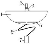 Throwing type floating alarm device for navigation